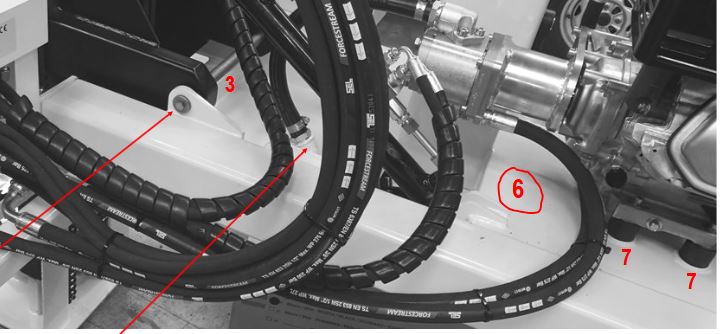 Mounting frame with integrated tank